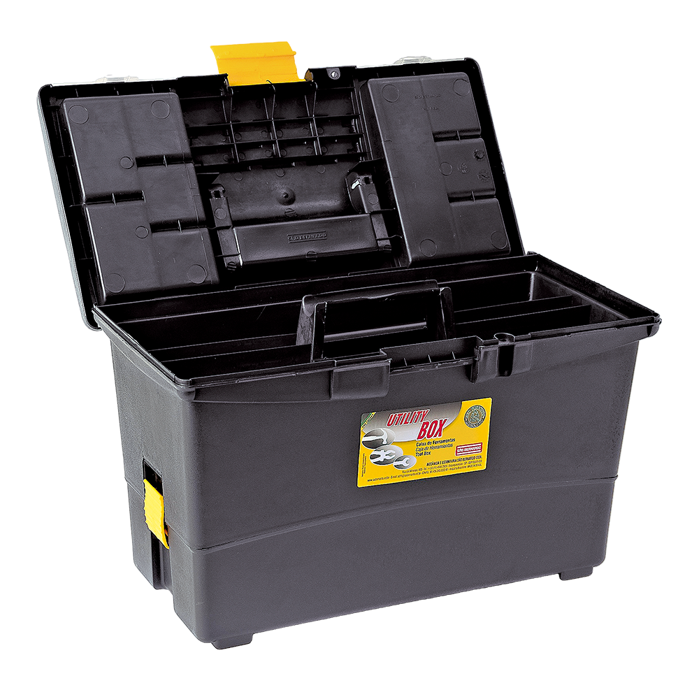 CF-26 / Caixa de Ferramentas 1,135Kg / com Trava e Alça