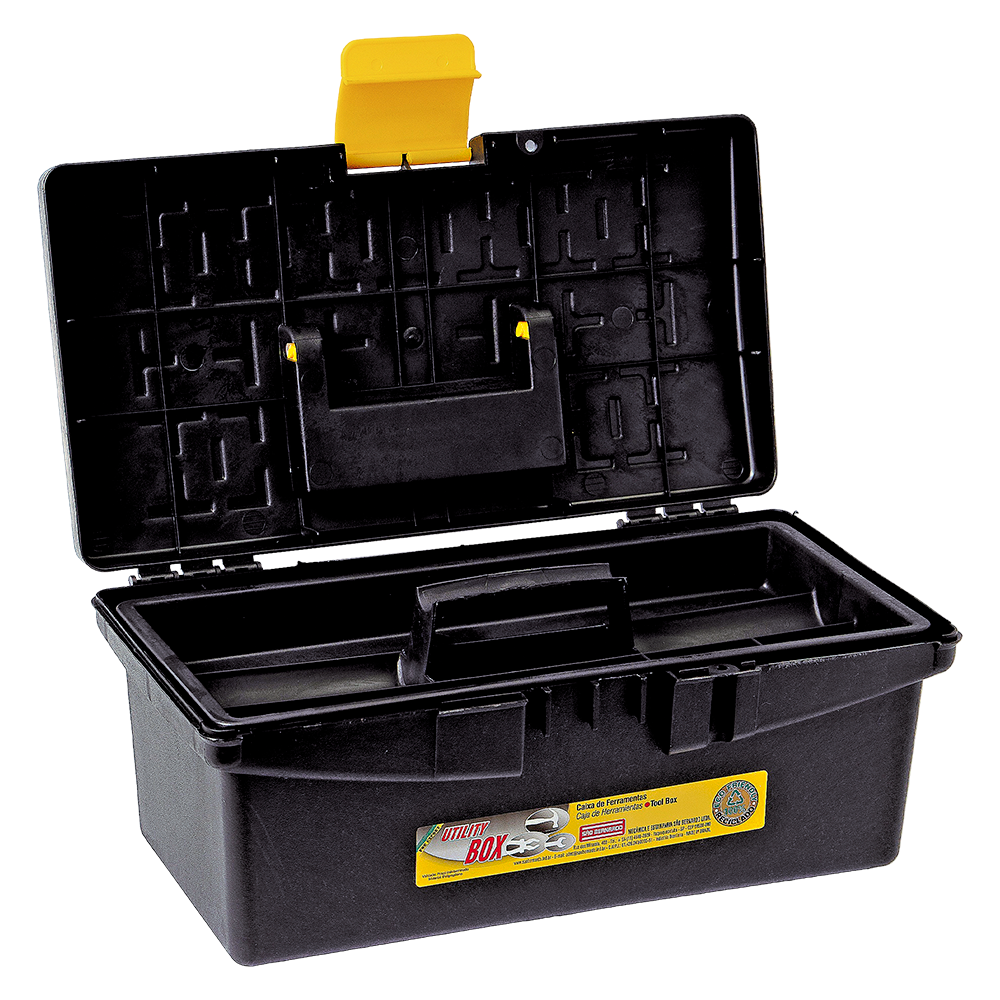 CF-32 / Caixa de Ferramentas 0,476Kg / com Trava e Alça