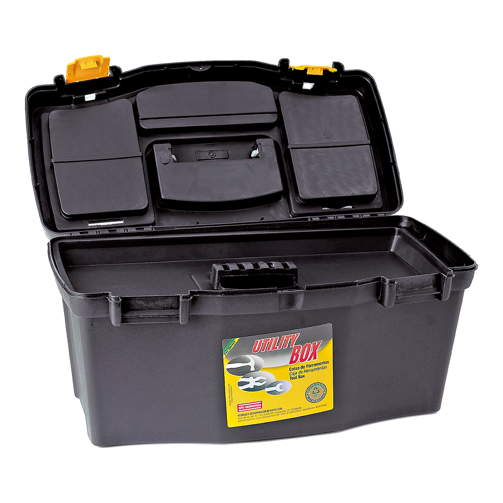 CF-43 / Caixa de Ferramentas 1,360kg / com Trava e Alça