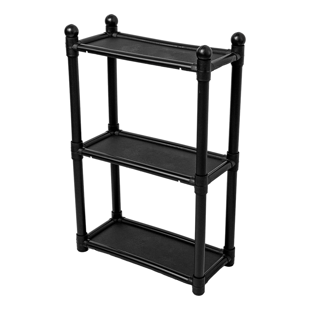 KIT-N / Prateleiras 0,956Kg / Estante Plástica 3 Prateleiras