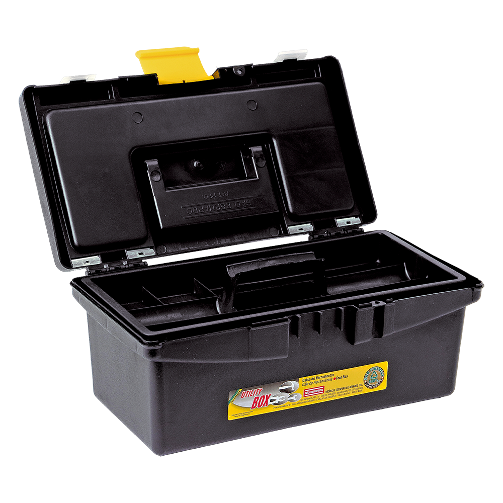 CF-25 / Caixa de Ferramentas 0,503kg / com Trava e Alça