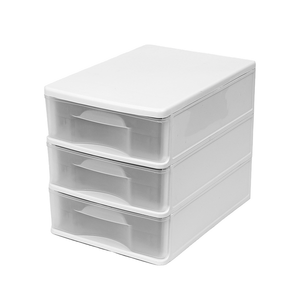 GV-08 / Gaveteiro 1,455Kg / Gaveteiro Plástico 3 Gavetas