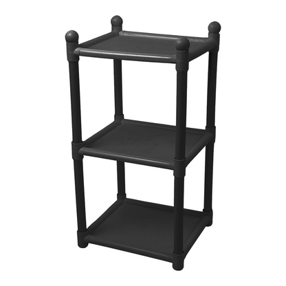 KIT-D / Prateleiras 1,192Kg / Estante Plástica 3 Prateleiras