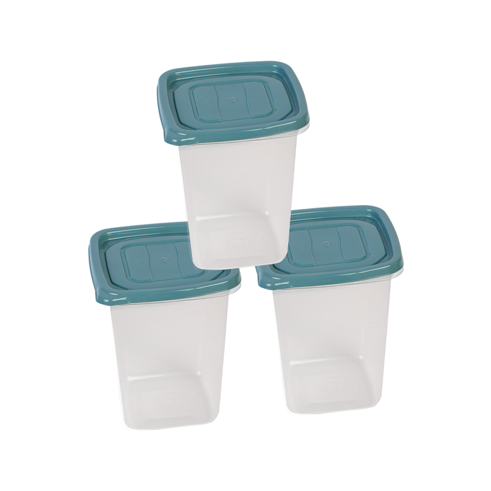 PO-12 / Potes 1,000ml / Pote Hermético Quadrado Alto