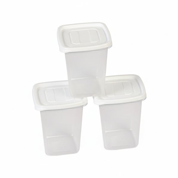 PO-12 / Potes 1,000ml / Pote Hermético Quadrado Alto