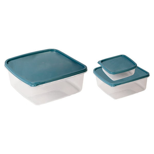 PO-51/3 / Conjunto Pote Hermético Quadrado