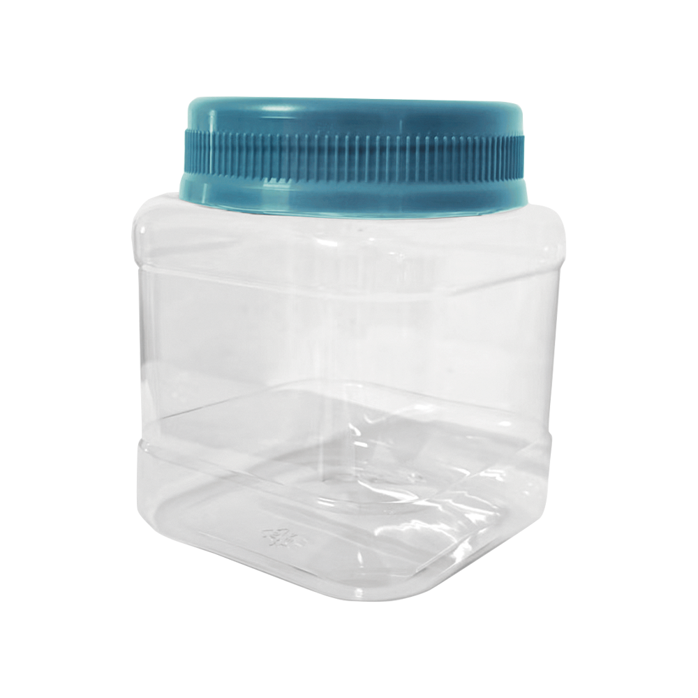 PO-62 / Potes 1.500ml / Pote Hermético Quadrado com Tampa Circular