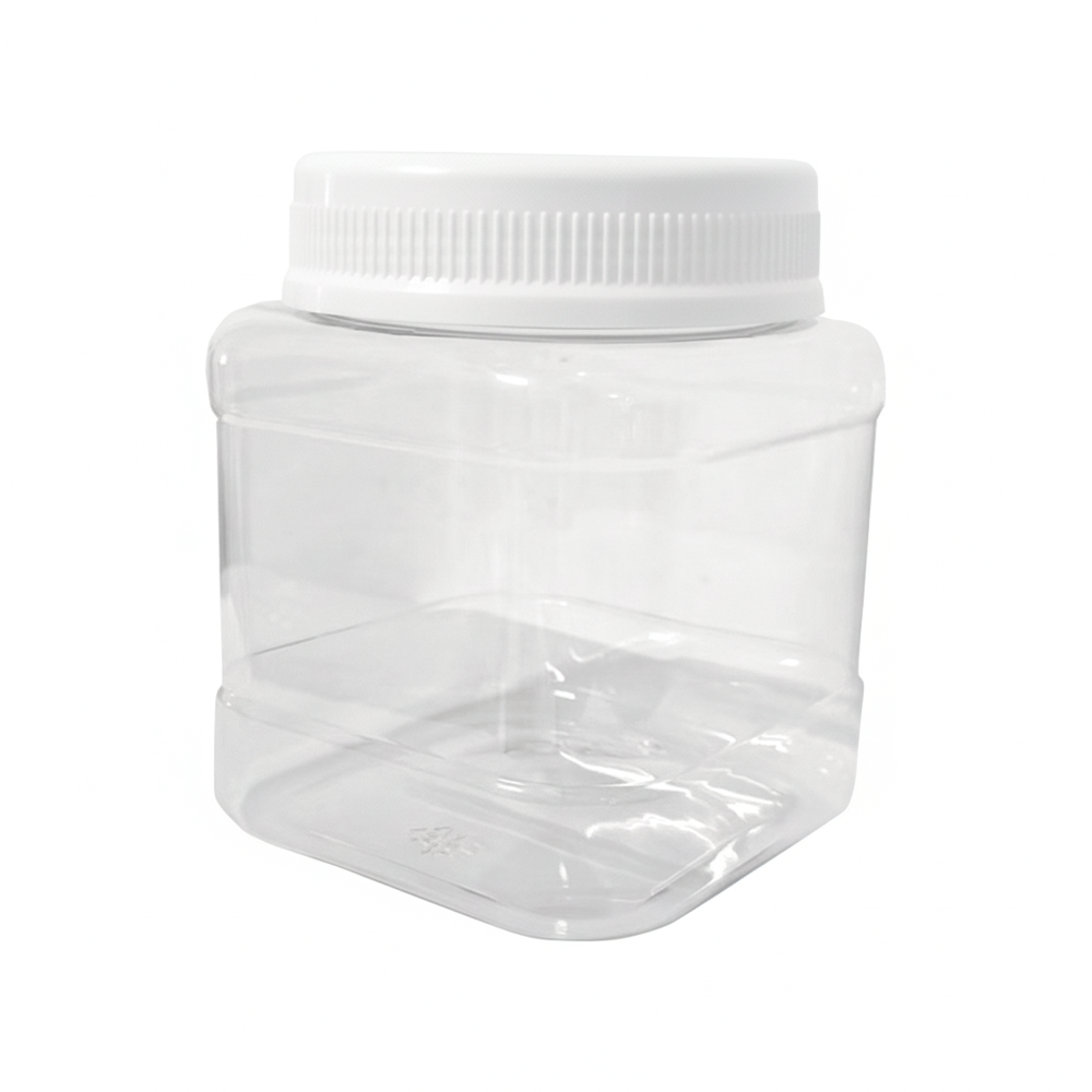PO-62 / Potes 1.500ml / Pote Hermético Quadrado com Tampa Circular