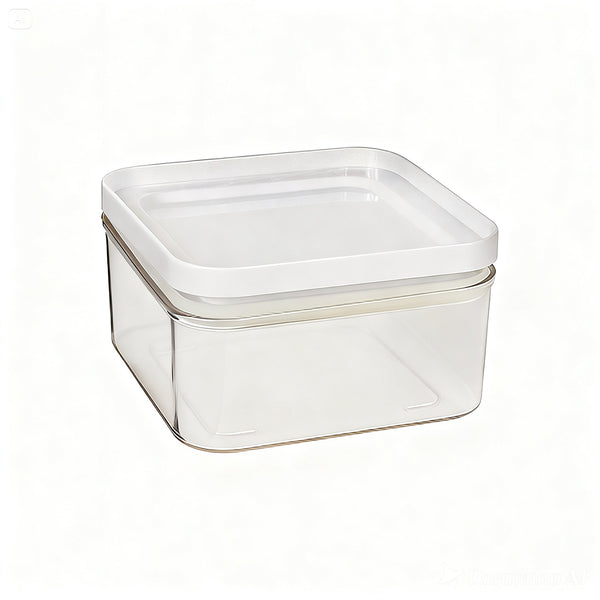 PO64-02 / Pote Hermético 300 Ml / Com Tampa Branca