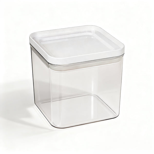 PO65-02 / Pote Hermético 700 Ml / Com Tampa Branca