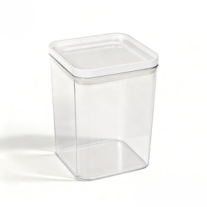 PO66-02 / Pote Hermético 1.000 Ml / Com Tampa Branca