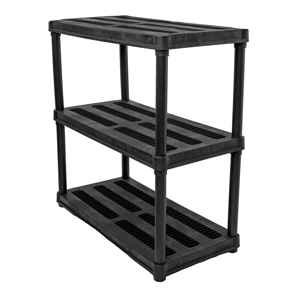 PTR-12 / Prateleiras 6,040Kg / Estante Plástica Arejada 3 Prateleiras