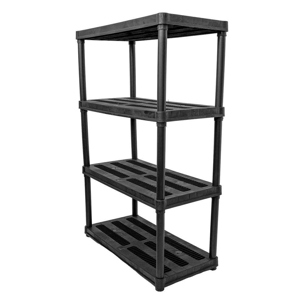 PTR-13 / Prateleiras 8,165Kg / Estante Plástica Arejada 4 Prateleiras