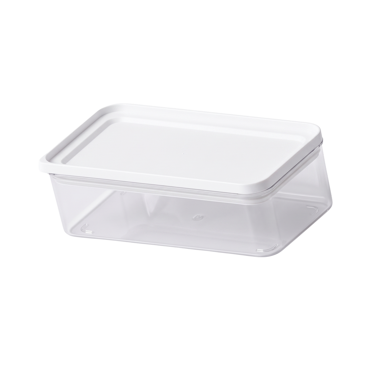 PO74 / Pote Hermético 1000 Ml / Com Tampa Branca