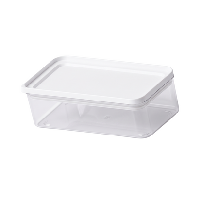 PO74 / Pote Hermético 1000 Ml / Com Tampa Branca