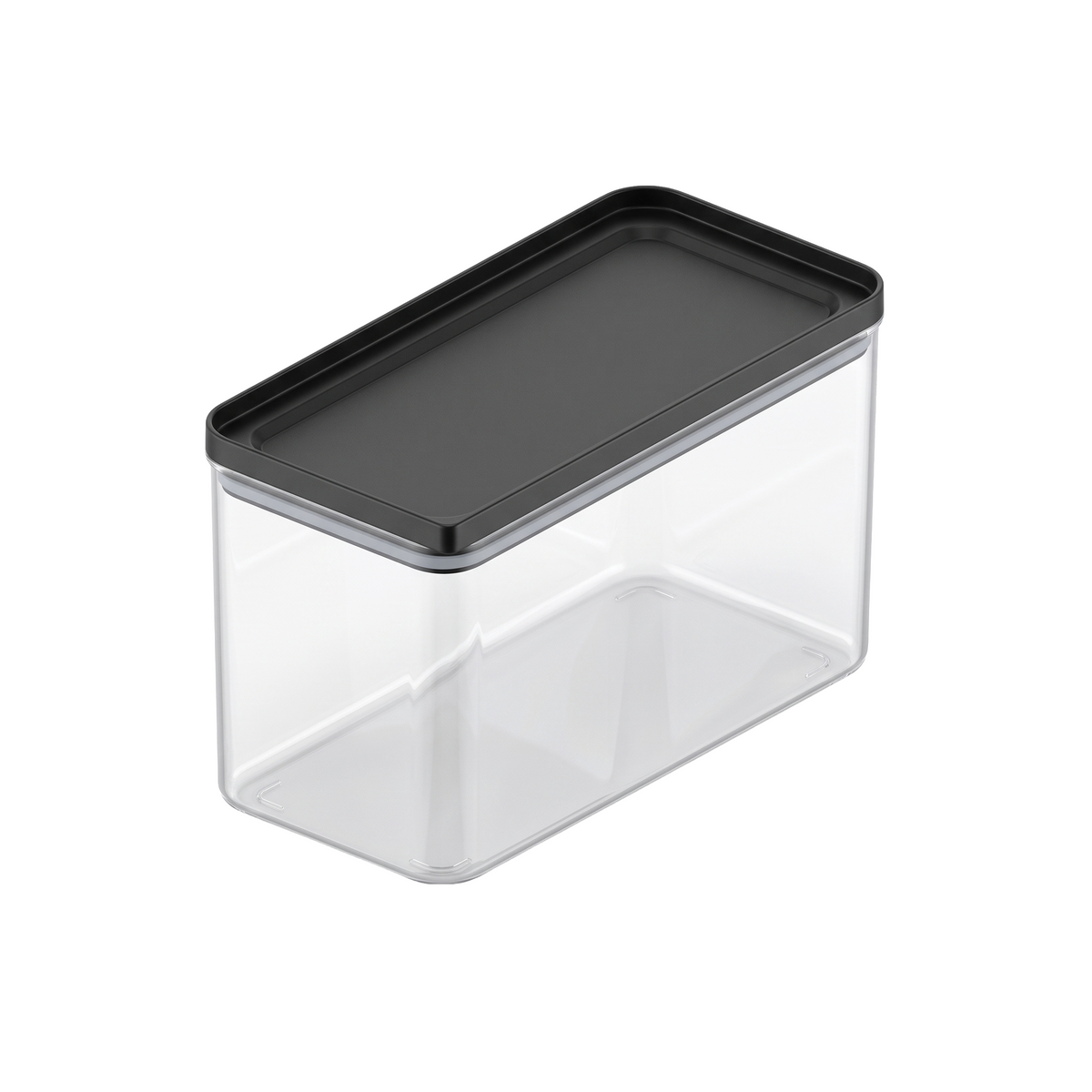 PO75 / Pote Hermético 2000 Ml / Com Tampa Preta
