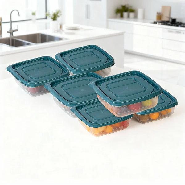 PO-01/6 / Potes 600ml / Pote Hermético Quadrado