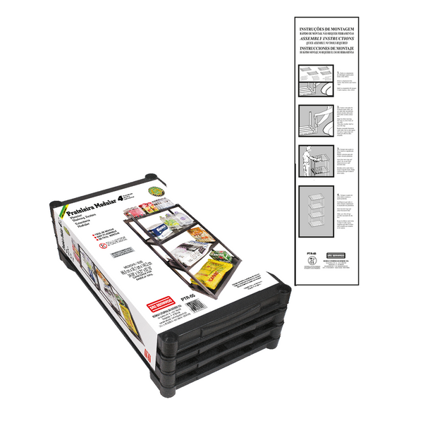 PTR-05 / Instruções de montagem / Para Estante Plástica