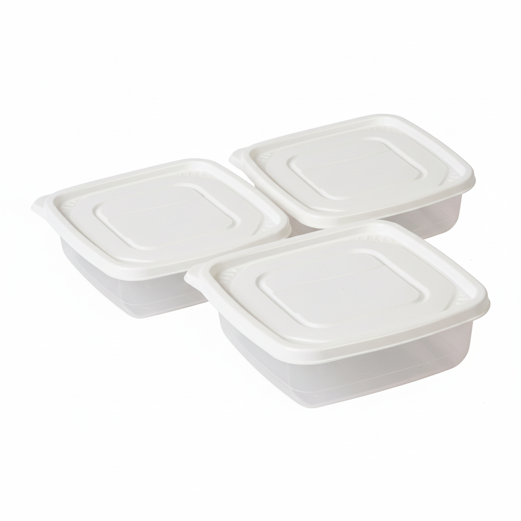 PO-01 / 600ml Jars / Square Airtight Jar